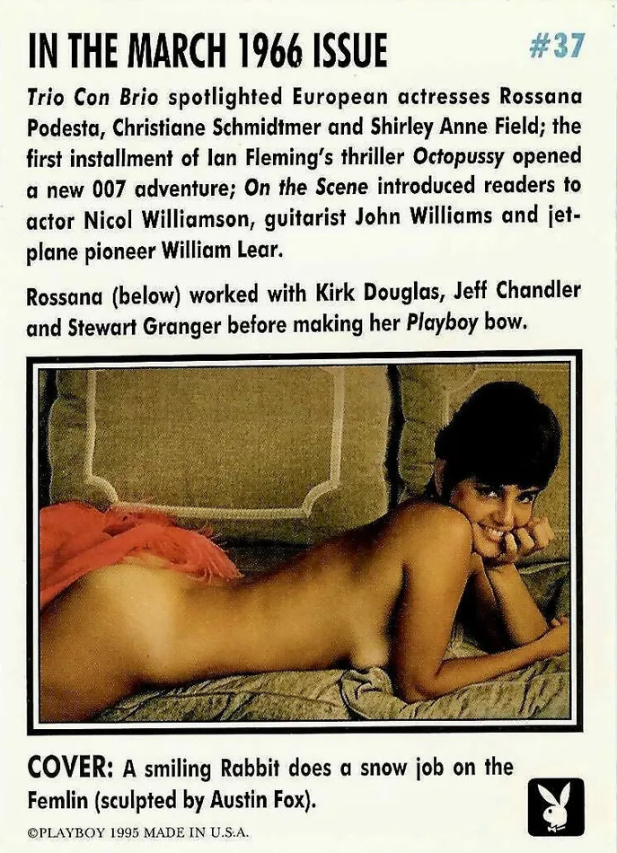 Greenthunderbirds Cards Couples Playboy March Edition 37 Playboy Cover