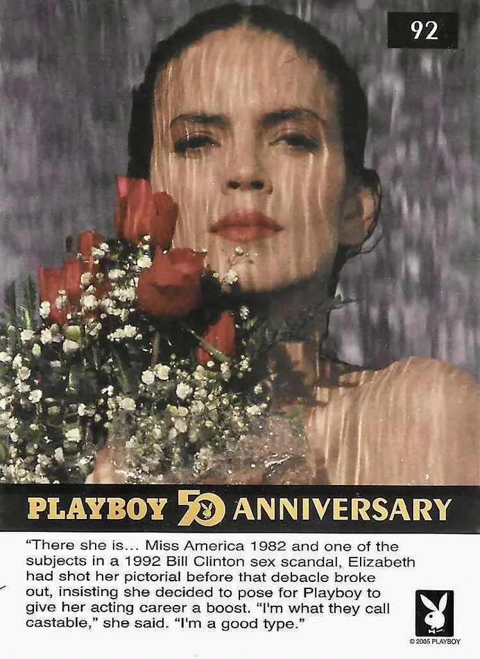 Greenthunderbirds Cards Vibrators Playboy 50th Anniversary 92 Celebrity Elizabeth Gracen