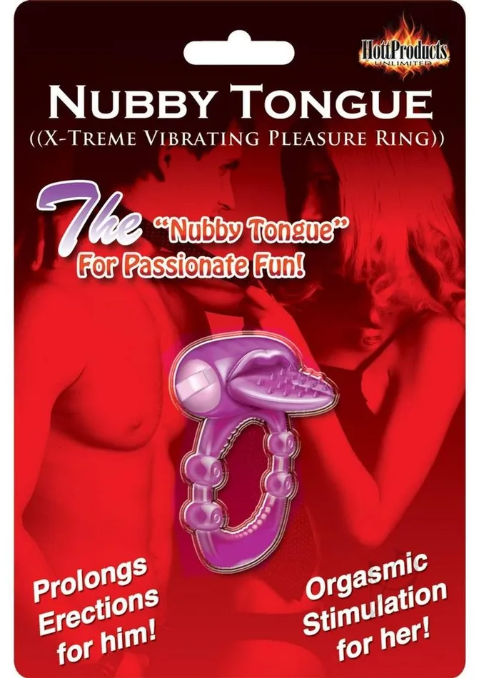 Hott Products Vibrators Nubbie Tongue Purple