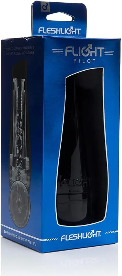 INTERACTIVE LIFE FORMS LLC THE FLESHLIGHT FLIGHT PILOT STROKER BLACK Male Sex Toys INTERACTIVE LIFE FORMS LLC THE FLESHLIGHT FLIGHT PILOT STROKER BLACK Male Sex Toys