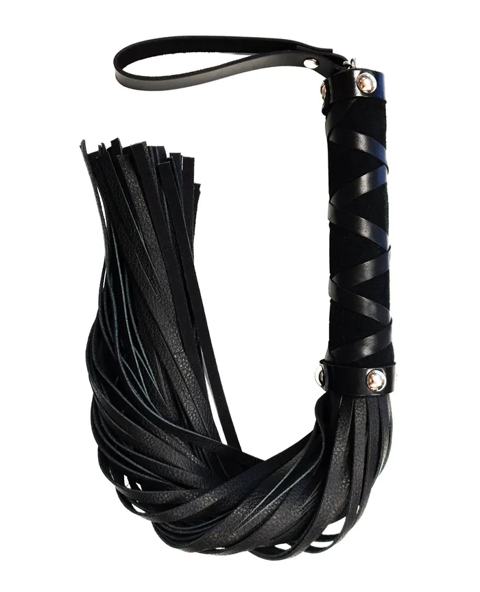 Rouge Studded Leather Flogger Rouge Restraints