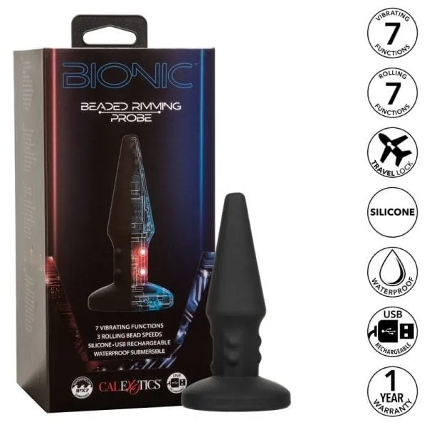 Anal CALEXOTICS CalExotics Bionic Beaded Rimming Probe