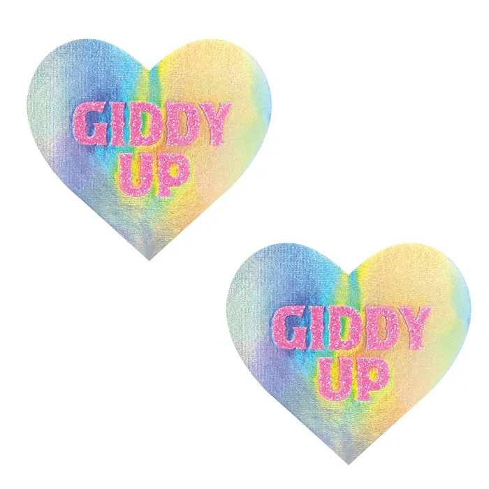 Anal Neva Nude Giddy Up UV Care Bare Stare Heart Pasties