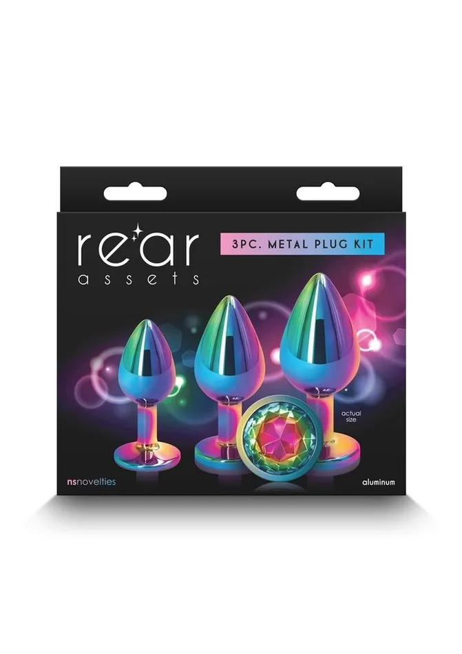 Anal NS Novelties Rear Assets Aluminum Anal Plug Trainer Kit