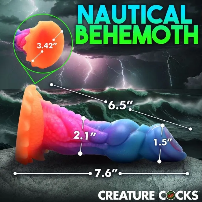 Creature Cocks Creature Cocks AquaCock GlowInTheDark Silicone Dildo Dildos