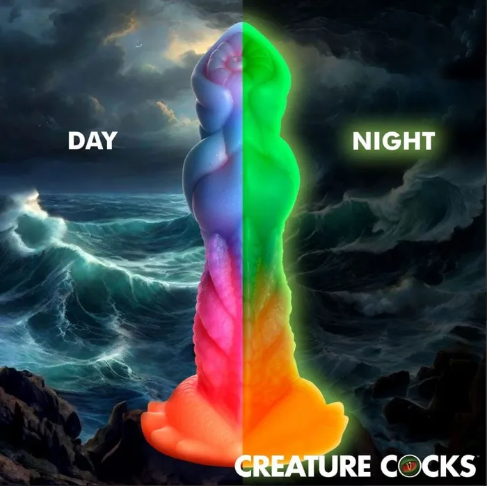 Creature Cocks Creature Cocks AquaCock GlowInTheDark Silicone Dildo Dildos