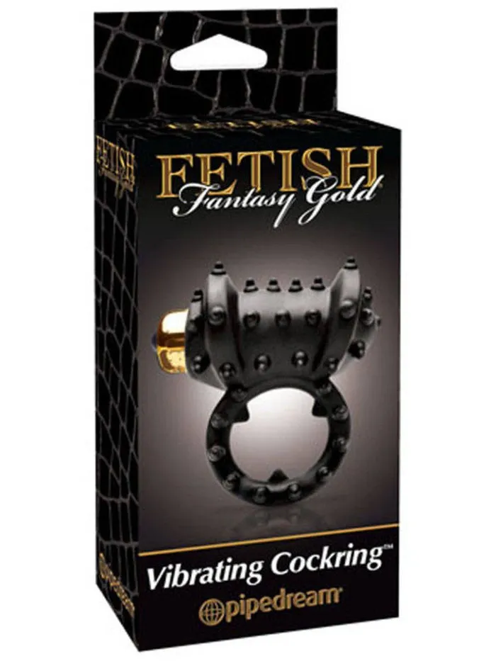 FETISH FANTASY SERIES Anal Fetish Fantasy Gold Vibrating Cockring Black