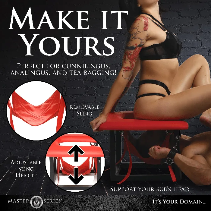 Master Series Male Sex Toys Master Series Face Rider Queening Chair