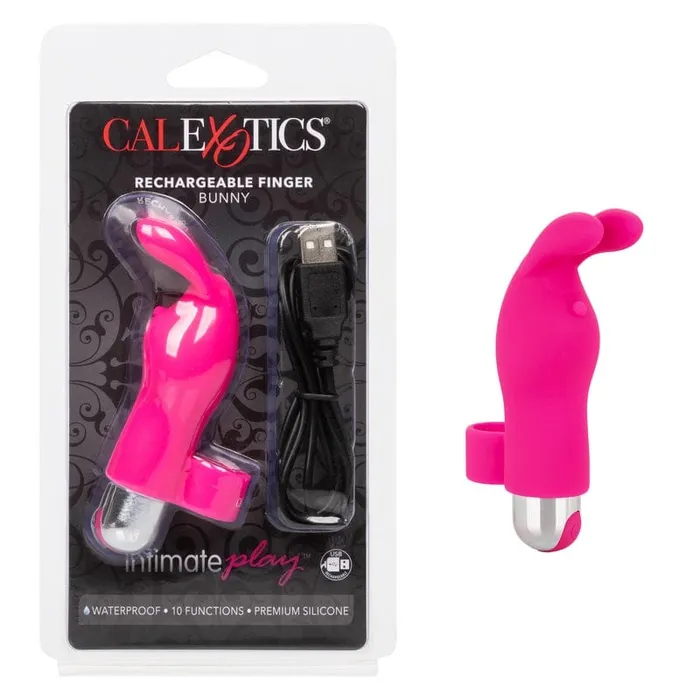 Vibrators CALEXOTICS Calexotics Intimate Play Rechargeable Finger Bunny Pink