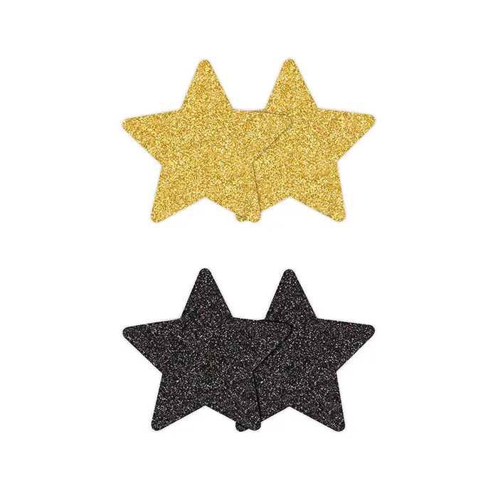 Vibrators NS Novelties Pretty Pasties Glitter Stars 2 Pair