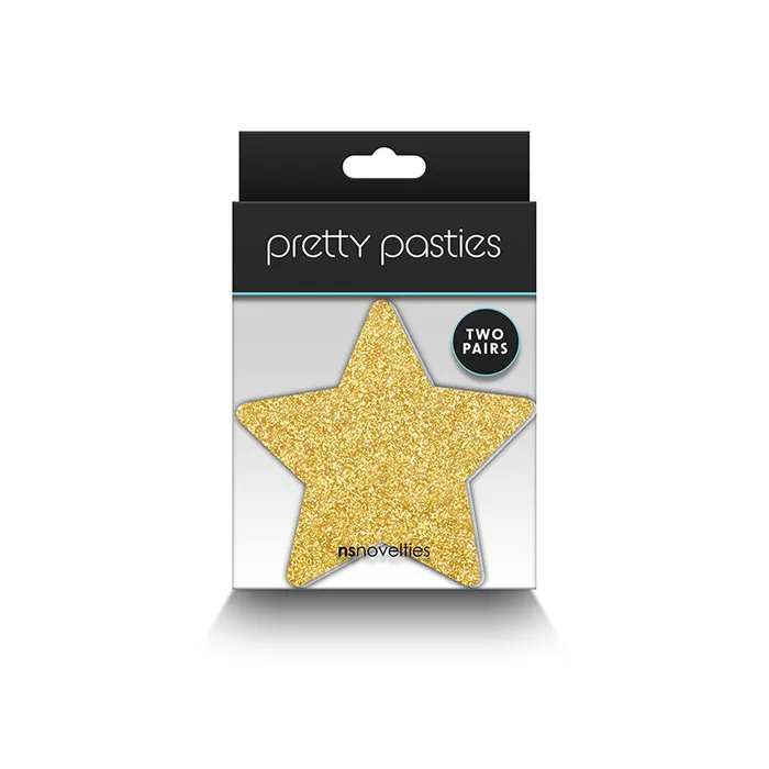 Vibrators NS Novelties Pretty Pasties Glitter Stars 2 Pair Vibrators NS Novelties Pretty Pasties Glitter Stars 2 Pair