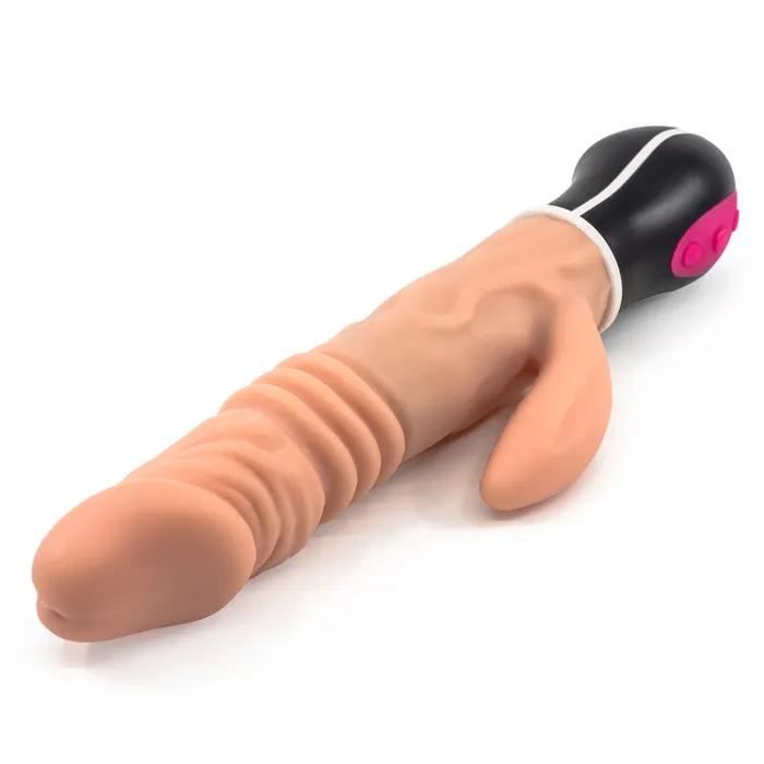 Hott Products Female Sex Toys Skinsations Cumquake Thrusting Warming Rabbit Vibrator