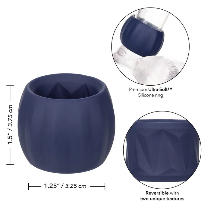 Male Sex Toys California Exotics Viceroy Reverse Stamina DoubleSided Textured Cock Ring