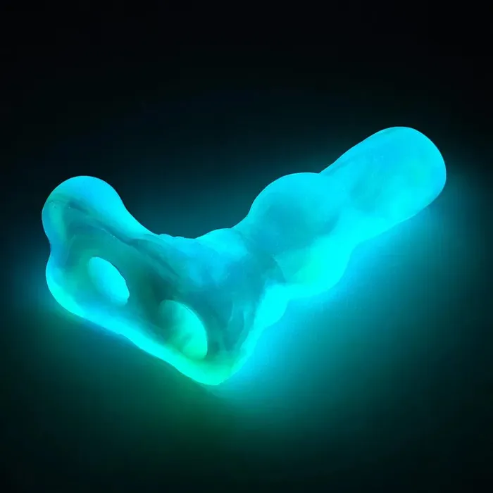 Male Sex Toys Luminous Silicone Knotted Penis Sleeve Xinghaoya
