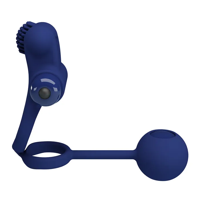 Male Sex Toys Pretty Love Pretty Love Remington Vibrating Cock Ball Ring With Anal Weight