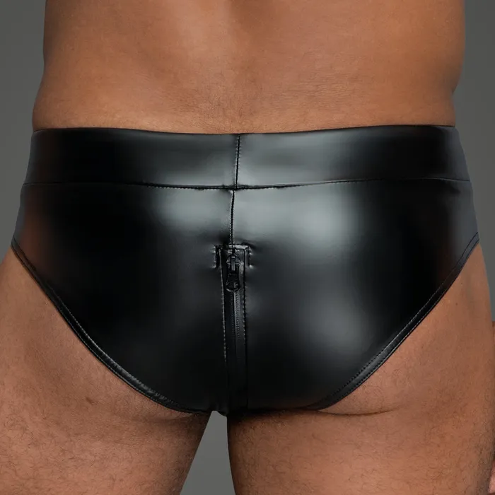 Vibrators Noir Handmade Powerwetlook Zipper Briefs Noir Handmade