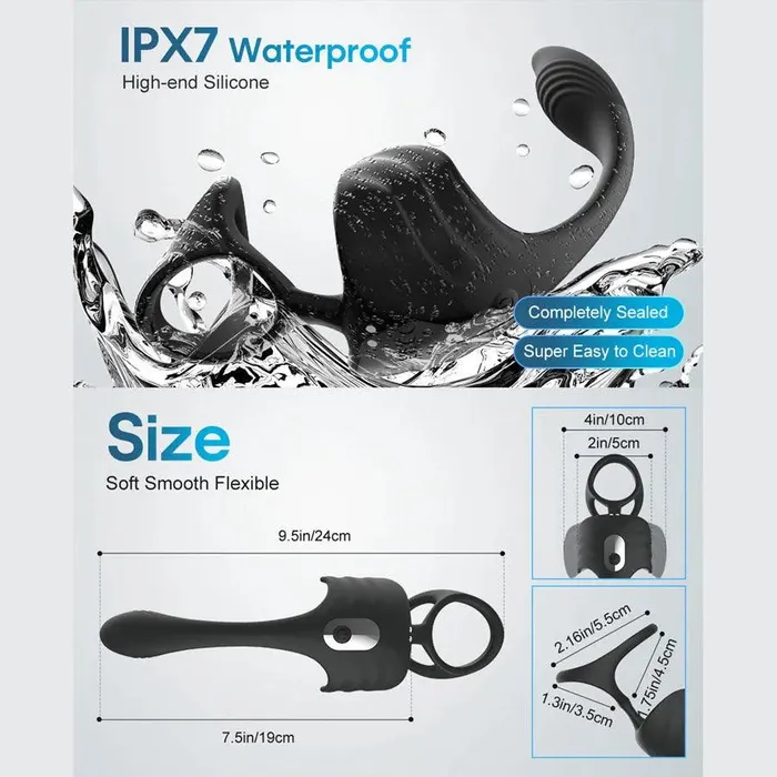 Xinghaoya Male Sex Toys App Controlled Silicone Penis Ring with Anal Vibrator