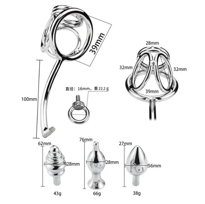 Xinghaoya Male Sex Toys Stainless Steel Combination Male Anal Hook