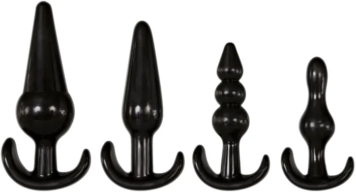 Anal 4 Piece Anal Plug Kit Black Adam and Eve