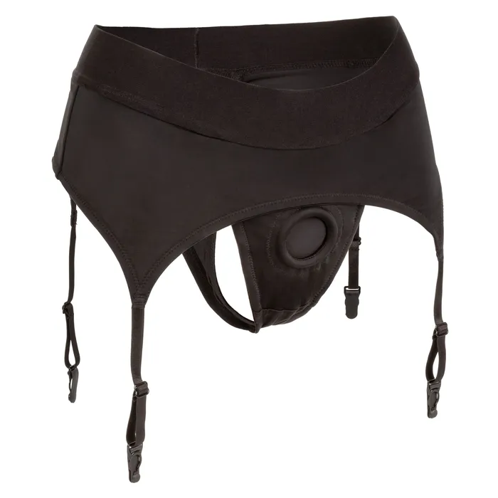 Anal CalExotics Boundless Thong With Garter Sm Black