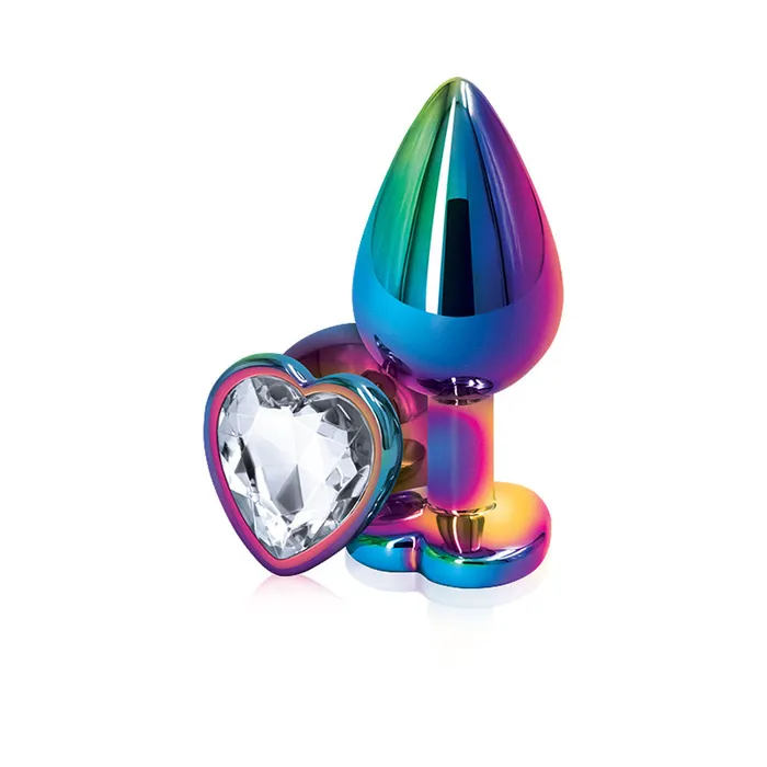 Anal nsnovelties Rear Assets Multicolor Heart Medium Clear