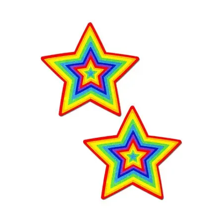 Anal Pastease Pastease Glitter Pumping Star Pasties Rainbow Anal Pastease Pastease Glitter Pumping Star Pasties Rainbow