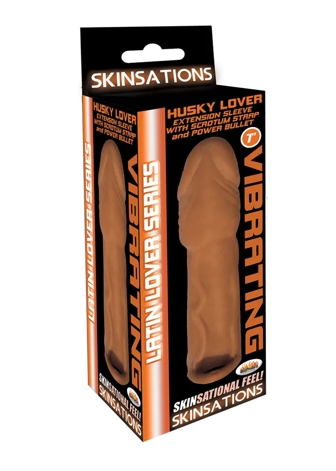 Anal Skinsations Latin Lover Series Husky Lover 7 Inch Vibrating Brown Hott Products Anal Skinsations Latin Lover Series Husky Lover 7 Inch Vibrating Brown Hott Products
