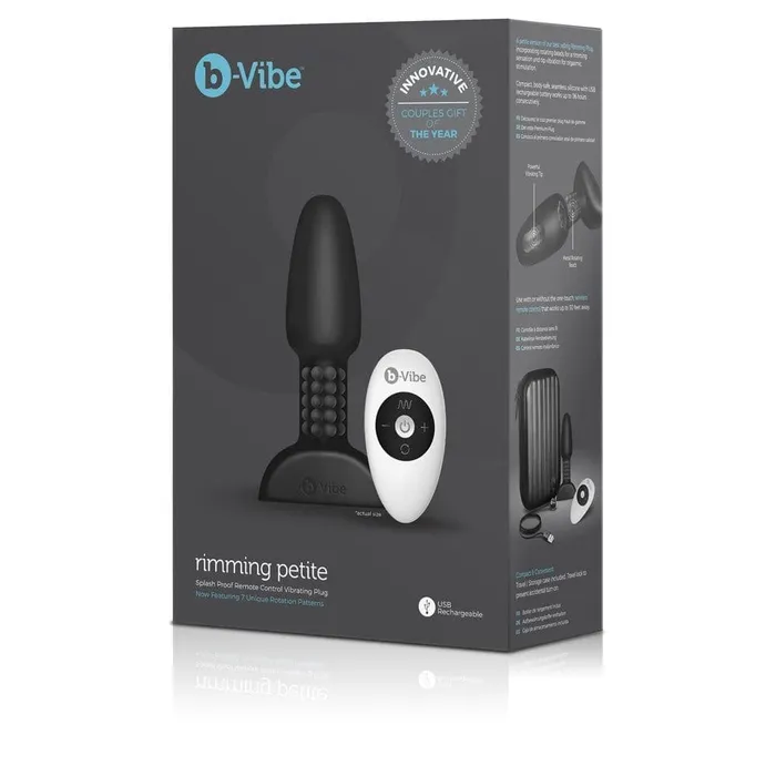 BVibe Vibrators bVibe Rimming Petite Black