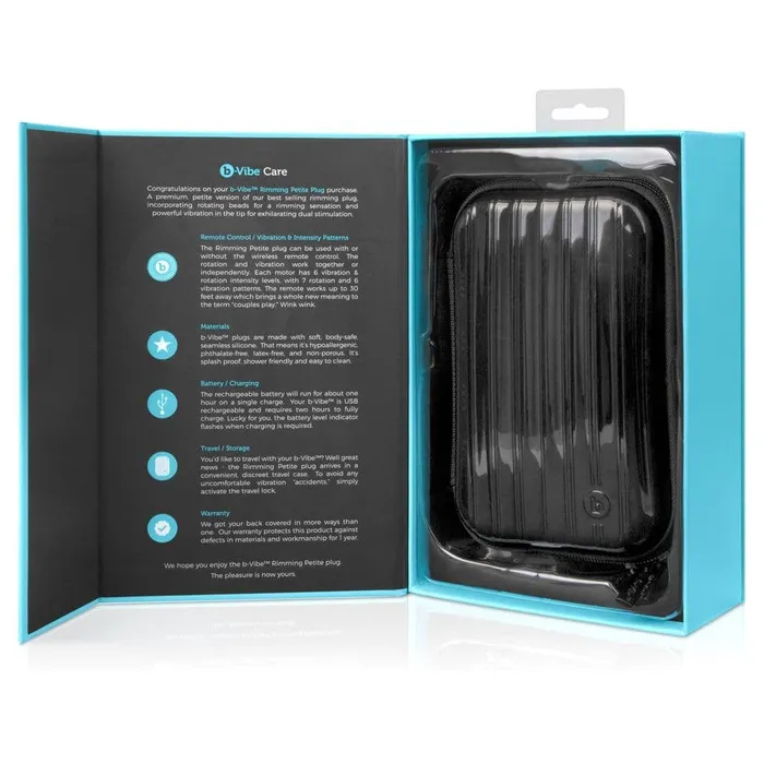 BVibe Vibrators bVibe Rimming Petite Black