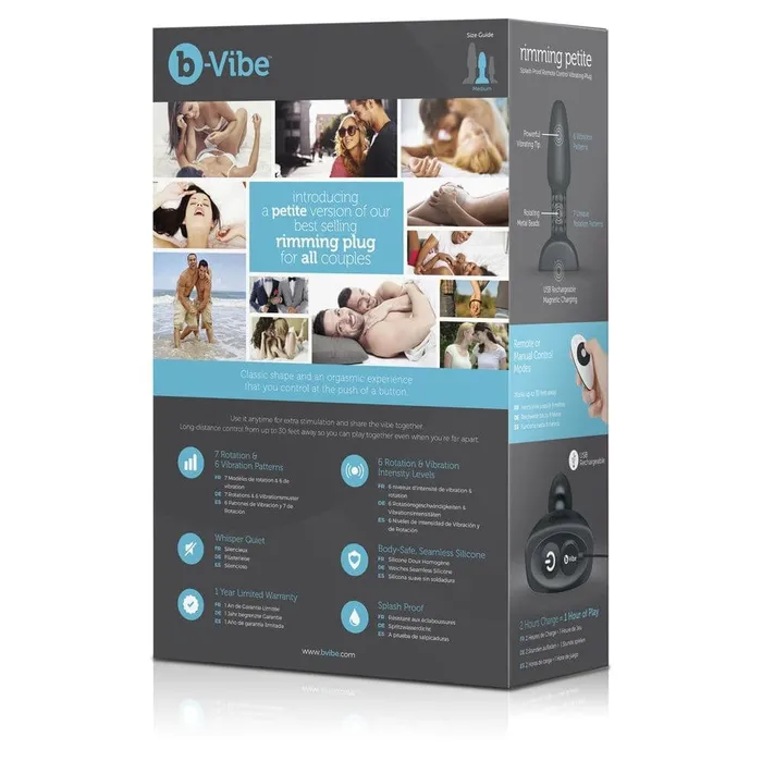 BVibe Vibrators bVibe Rimming Petite Black