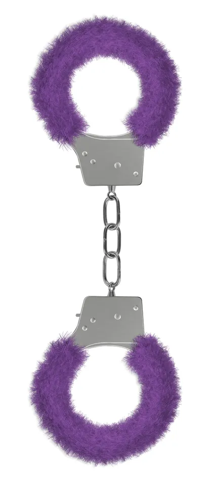 Beginners Furry Handcuffs Purple Shots Ouch Vibrators