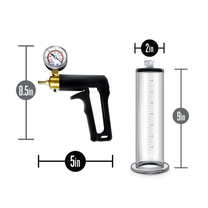 Blush Male Sex Toys Performance Vx7 Vacuum Penis Pump With Brass Trigger Pressure Gauge Clear Blush Male Sex Toys Performance Vx7 Vacuum Penis Pump With Brass Trigger Pressure Gauge Clear