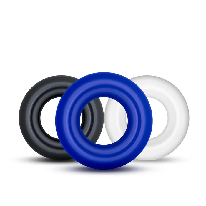 Blush Male Sex Toys Stay Hard Donut Rings 3 Pack