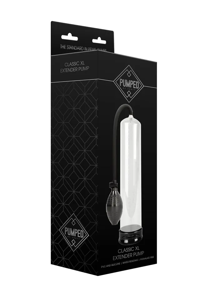 Classic XL Extender Pump Black Shots Pumped Anal