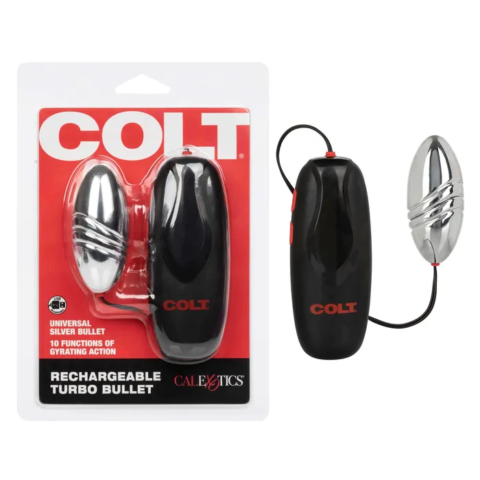 Colt Rechargeable Turbo Bullet Silver CalExotics Female Sex Toys