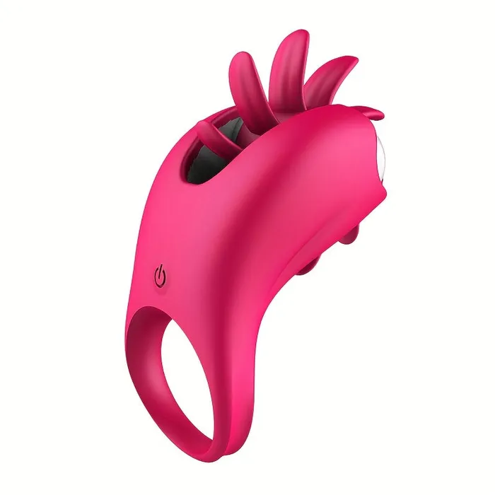 Couples Domlust Rotating Clit Clamp Vibrating Cock Ring Clitoral Licking Stimulation Couple Sex Toys