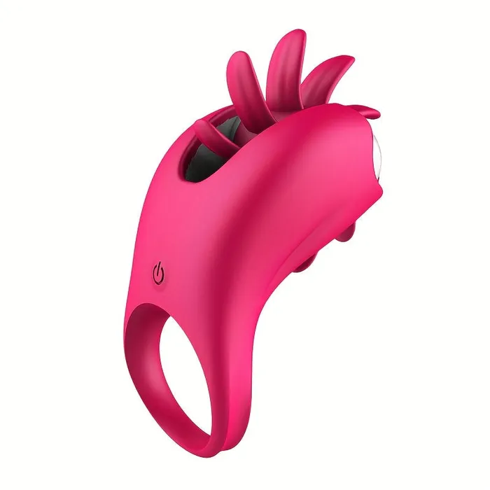 Couples Domlust Rotating Clit Clamp Vibrating Cock Ring Clitoral Licking Stimulation Couple Sex Toys