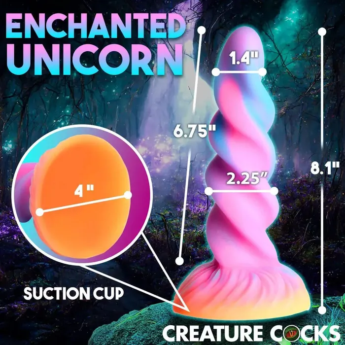 Creature Cocks Moon Rider Glowinthedark Unicorn Dildo Dildos
