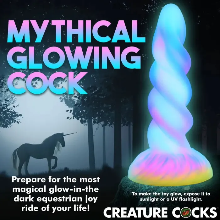 Creature Cocks Moon Rider Glowinthedark Unicorn Dildo Dildos