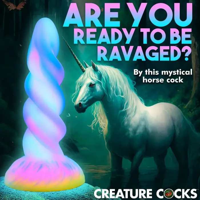 Creature Cocks Moon Rider Glowinthedark Unicorn Dildo Dildos