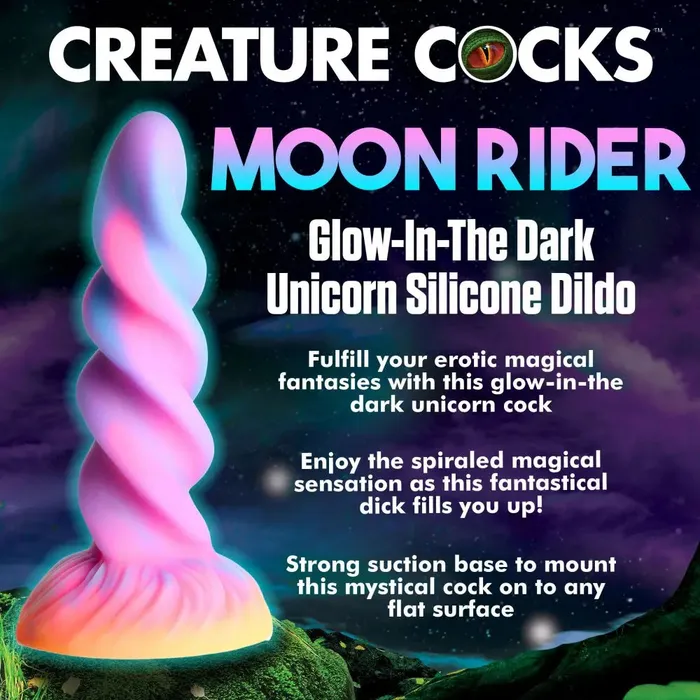 Creature Cocks Moon Rider Glowinthedark Unicorn Dildo Dildos
