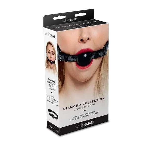 Diamond Ball Gag Black Whip Smart Anal Diamond Ball Gag Black Whip Smart Anal