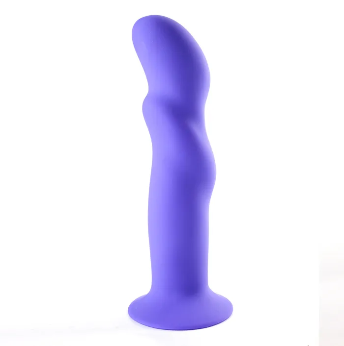 Dildos 2024 Holiday Sale Riley Silicone Swirled Dong Neon Purple