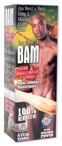 Doc Johnson Bam Huge 13 Inch Realistic Cock With Removable VacULock Suction Cup Dildos Doc Johnson Bam Huge 13 Inch Realistic Cock With Removable VacULock Suction Cup Dildos