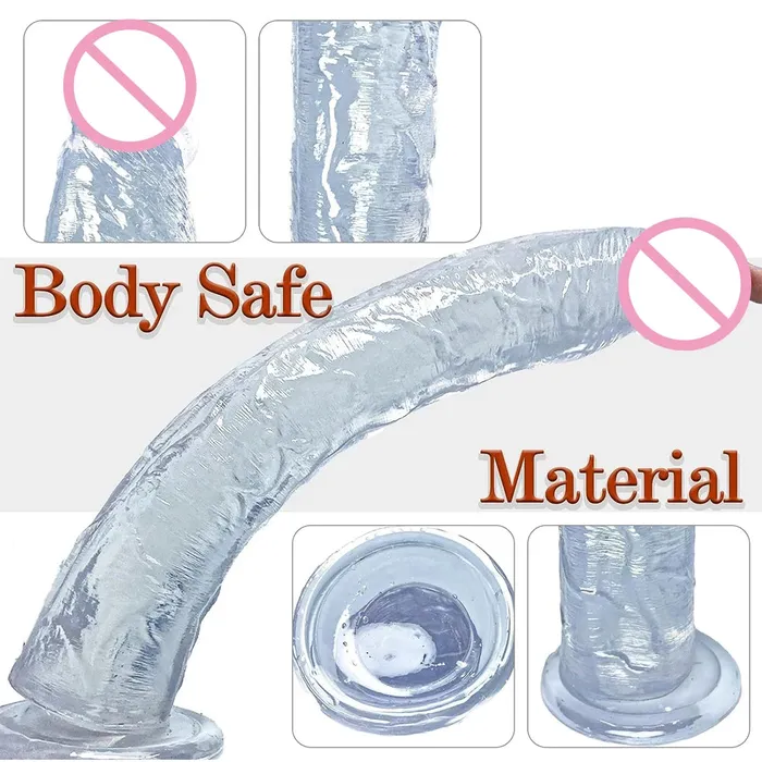 Domlust 13 inch Long Realistic Dildo Butt Plug Strapon Suction Cup Dildos Sex Toys Anal