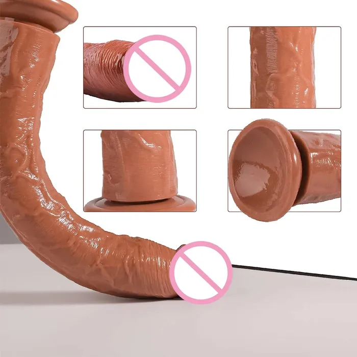 Domlust 13 inch Long Realistic Dildo Butt Plug Strapon Suction Cup Dildos Sex Toys Anal