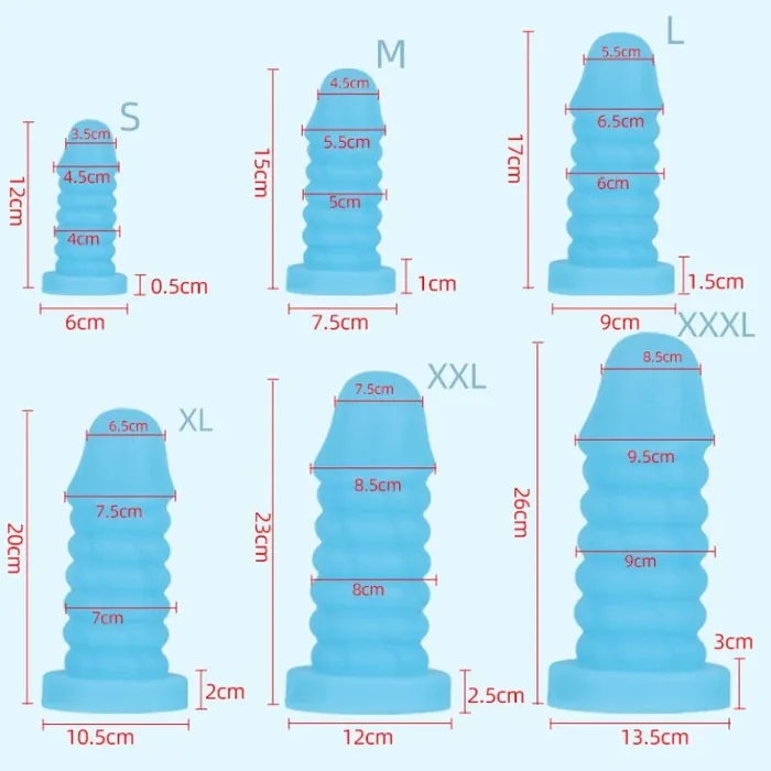 Domlust Anal Huge Black Dildo Butt Plug Big Threads Silicone Anal Dildos Masturbation Sex Toys