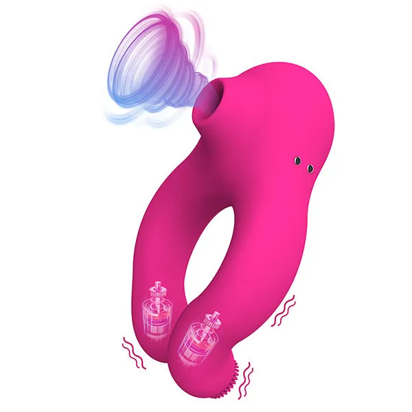 Domlust Couples Female Sucking Vibrator Male Penis Cock Ring Clamping Sex Toys for Couples Women Domlust Couples Female Sucking Vibrator Male Penis Cock Ring Clamping Sex Toys for Couples Women
