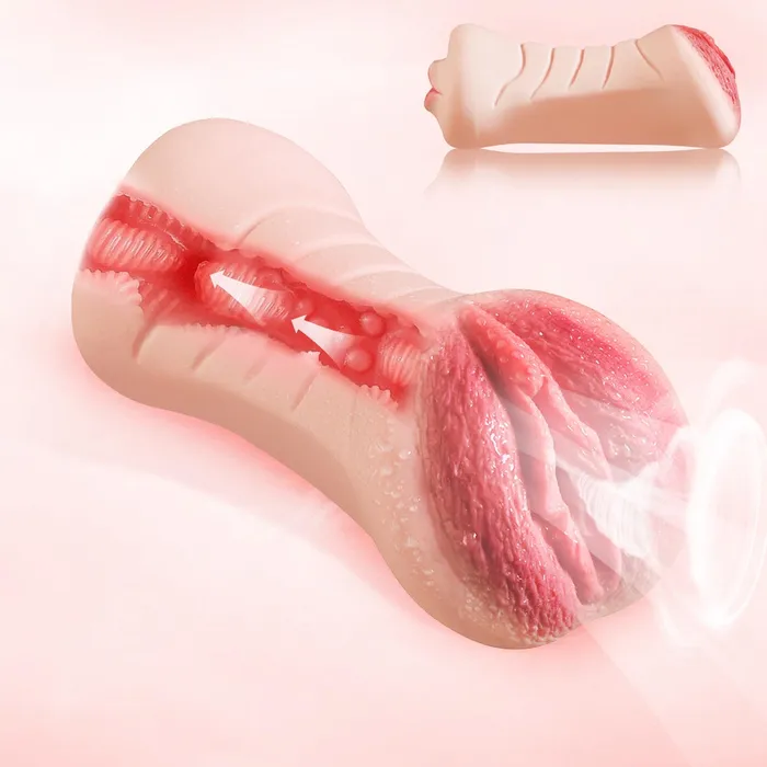 Domlust Male Sex Toys Realistic Pocket Pussy Male Masturbator 2in1 Big Labia Vaginal Sex Oral Sucking Penis Massage Domlust Male Sex Toys Realistic Pocket Pussy Male Masturbator 2in1 Big Labia Vaginal Sex Oral Sucking Penis Massage