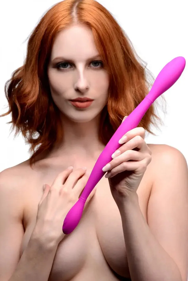 Double Thump Rechargeable Silicone Double Dildo Inmi Female Sex Toys